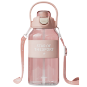 plus会员：GOOM夏季运动塑料水杯tritan耐高温超大容量吨桶户外杯子1300ml