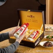 郎酒 郎牌郎酒 53度酱香型白酒500m*2瓶礼盒装+4酒杯