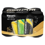 PLUS会员：屈臣氏（Watsons）苏打汽水 原味4罐+香草味+汤力味 330ml*6罐