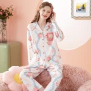 FENTENG 芬腾 春秋睡衣100%棉女士家居服套装女