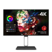 AOC 27英寸4K 65Wtype-c接口 HDR400 AH-IPS广视角硬屏109% sRGB 专业设计办公旋转升降支架U27U2