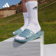 28号0点、限尺码：adidas 阿迪达斯ADILETTE AQUA休闲沙滩拖鞋