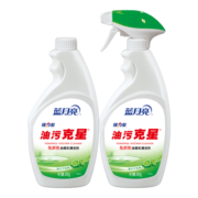 蓝月亮 油污清洁剂2瓶套装 青柠香味 500g瓶+500g瓶补 厨房油烟机 500g瓶+瓶补