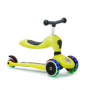 酷骑（COOGHI）小绿车儿童滑板车1-3-6岁酷奇滑滑车二合一可坐可滑儿童车 发光绿