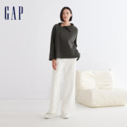 Gap 盖璞 女装冬LOGO太空棉半高领卫衣高级宽松上衣840928