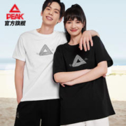 PEAK 匹克 新疆棉运动短袖T恤男夏季印花潮流运动服针织宽松透气上衣