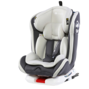 innokids 儿童安全座椅0-4岁-12岁isofix接口可躺婴儿宝宝车载360度旋转汽车用 魔力灰接口版