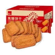 泓一 比利时风味焦糖饼干1000g 休闲零食饼干早餐代餐下午茶曲奇2斤