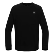 安德玛（Under Armour）休闲运动卫衣男Rival男子秋冬柔软抓绒保暖圆领套头衫1357096-001 黑色(欧码，建议拍小一码) L
