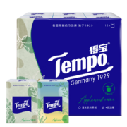 需入会：得宝（TEMPO）手帕纸 杉青果木4层*7张*12包