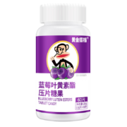 概率券：黄金搭档 蓝莓叶黄素成人酯压片糖果 眼睛好营养 60片*1瓶
