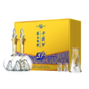 再降价、京东百亿补贴：西凤酒 华山论剑20年礼盒 52度 500ml*2瓶