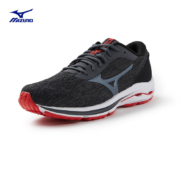 MIZUNO 美津浓 男子运动鞋 缓震跑步鞋 WAVE KIZUNA 3 52/灰黑色/金属灰/红色 42*2件