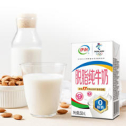 yili 伊利 脱脂纯牛奶250ml*24盒/礼盒装 0脂肪脱脂牛奶年货含玖月含9月产