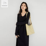 26日10点：DUIBAI 对白 女式针织直筒连衣裙 DDE195