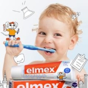 Elmex 艾美适 0-6岁儿童牙膏50ml/61g进口含氟宝宝防蛀 1件装