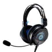 铁三角（Audio-technica）ATH-GDL3 游戏耳机电竞耳麦头戴式电脑耳机麦克风吃鸡耳机带线控 黑色