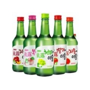 Jinro 真露 韩国原装进口 真露青葡萄西柚李子草莓味烧酒13度360ML*20瓶