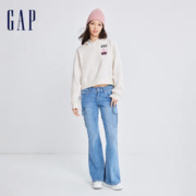 Gap 盖璞 女装抓绒保暖印花连帽衫卫衣853242