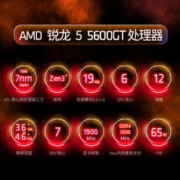 AMD 锐龙R5 5600GT CPU 3.6GHz 6核12线程