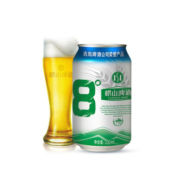 青岛崂山啤酒LAOSHAN BEER 8度 清爽黄啤 330ml*24听(官方自营TK)44.1元