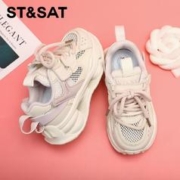 ST&SAT 星期六 2024夏季儿童运动鞋减震男童软底老爹鞋女童鞋子
