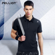 伯希和（Pelliot）pelliot伯希和户外运动休闲速干T恤男夏季商务吸汗透气短袖POLO衫 【男款】曜石黑 XL
