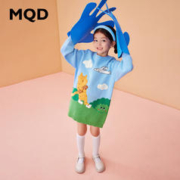 MQD 马骑顿 2022秋季新款童装女童秋装毛衣连衣裙儿童趣味清新甜美裙子