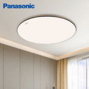 PLUS会员！Panasonic 松下 HHXS4058L 明畔黑金系列 LED调光调色吸顶灯  圆形 36W