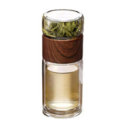 高硼硅双层玻璃茶水分离杯 300ml