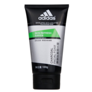 阿迪达斯 （adidas）男士洗面奶洁面膏控油洁面乳深层磨砂净肤告别油痘 碳爽洁面膏100g+50g
