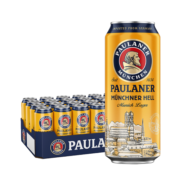 保拉纳（PAULANER）柏龙 慕尼黑大麦啤酒 500ml*24听 德国进口