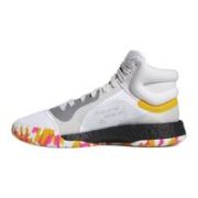 adidas 阿迪达斯 Marquee Boost 男子篮球鞋 G26212 灰白/浅灰/黄 43