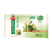 三全 私厨荠菜罗汉笋素水饺600g 36只*4件