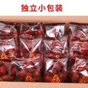 贝尓颂 新疆红枣 若羌灰枣独立小包装即食红枣 箱装1000g