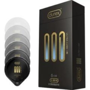 durex 杜蕾斯 001聚氨酯安全套 倍润 6只
