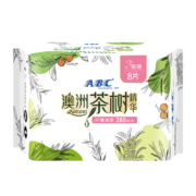 京东PLUS：ABC 茶树系列 纤薄 瞬爽棉柔表层 夜用卫生巾 280mm＊8片