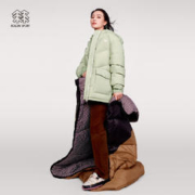 KOLON SPORT 可隆羽绒女户外防泼水鹅绒宽松羽绒服