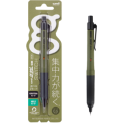 uni三菱KURUTOGA自动铅笔 0.5mm双模式软胶笔握不断铅学生考试练字自动铅笔M5-1009GG 军绿色 单支装