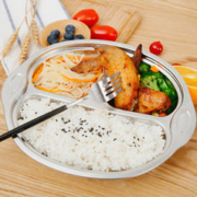 京东PLUS：MAXCOOK 美厨 304不锈钢餐盘饭 3格大嘴猴系列 MCFT707