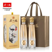 金六福 兼香型 白酒 纯粮酒 礼盒装 送礼酒 50.8度 500mL 2瓶 四季富贵