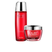 OLAY 玉兰油 大红瓶4件护肤品套装（面霜+爽肤水精华水）生日礼物送女友