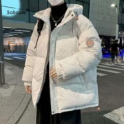 SALICALE 圣利卡 羽绒服男士新款连帽加绒加厚保暖冬季宽松外套