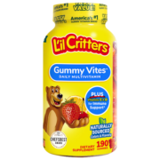 小熊糖 L’ilCritters 丽贵 复合维生素软糖儿童锌 钙 VD3营养辅食零食2岁及以上 美国 复合维生素 190粒 瓶
