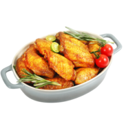 上鲜 泰式咖喱味鸡翅中 1kg 出口级 冷冻 烤翅炸鸡翅烧烤清真食品