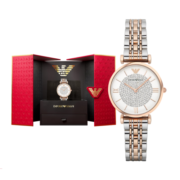 安普里奥·阿玛尼（Emporio Armani）手表女士 满天星AR1926时尚镶钻石英表情人节礼物送老婆 女友礼盒