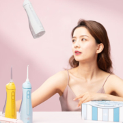 博皓（prooral）冲牙器便携式洗牙器洁牙机水牙线 美牙仪牙齿清洁器 大水箱版 F27Pro 信仰白| 8支喷头