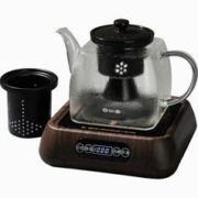 容山堂 电器电陶炉茶炉全自动蒸汽煮茶器陶瓷内胆玻璃烧水壶普洱茶