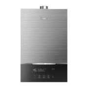 美的（Midea）燃气热水器16升 天然气 下置风机 增压水伺服恒温 高楼层抗风  JSQ30-MATE致薄 智选（1）