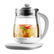 九阳（Joyoung） 养生壶1.5L玻璃花茶壶可拆卸茶篮煮茶器电水壶热水壶烧水壶 K15F-WY155白色 1.5L